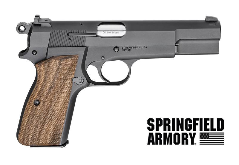 Buy 9mm Springfield SA-35 Walnut Matte Blued 5" in NZ New Zealand.