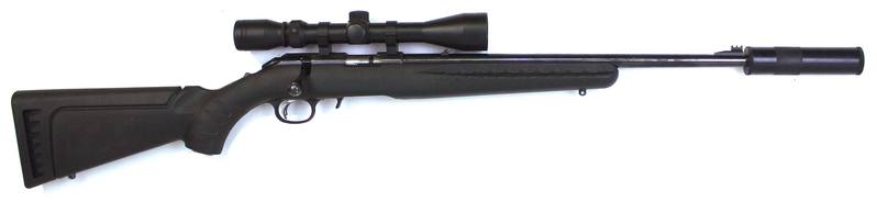 Buy 22 Mag Ruger American Blued Synthetic 16" with Scope & Silencer in NZ New Zealand.