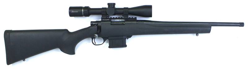 Buy 223 Howa 1500 Mini Action Blued Synthetic Threaded with Scope in NZ New Zealand.