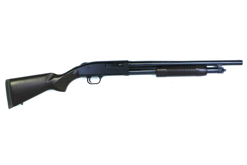 Buy 12ga Mossberg 500 Retrograde Blued/Wood 18.5" in NZ New Zealand.