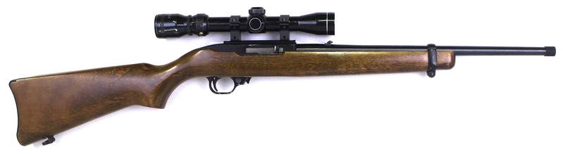 Buy 22 Ruger 10/22 Blued Wood 16.5" Threaded with Scope in NZ New Zealand.