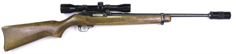 Buy 22 Ruger 10/22 Blued Wood with Scope & Silencer in NZ New Zealand.