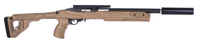 Buy 22 Ruger 10/22 Blued Carbon Barrel Full Silencer in NZ New Zealand.