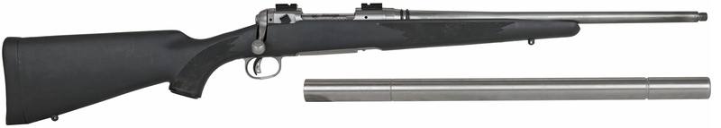 Buy 223 Savage Model 16 Stainless Synthetic with Full Barrel Silencer in NZ New Zealand.