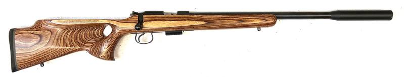 Buy 17hmr CZ 455 Varmint Blued Laminate with Silencer in NZ New Zealand.