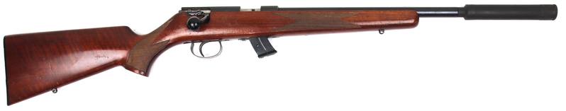 Buy 22 Anschutz 1415/1416 Blued/Wood Silencer in NZ New Zealand.