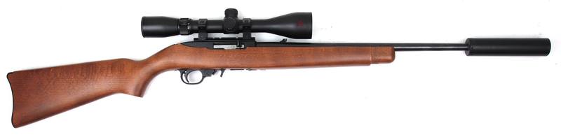 Buy 22 Ruger 10/22 Blued Wood 18" with Scope & Silencer in NZ New Zealand.