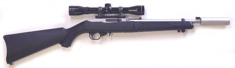 Buy 22 Ruger 10/22 Takedown Stainless Synthetic 13" with Scope & Silencer in NZ New Zealand.