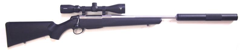 Buy 243 Tikka T3x Elite Stainless Synthetic Fluted with Scope & Silencer in NZ New Zealand.