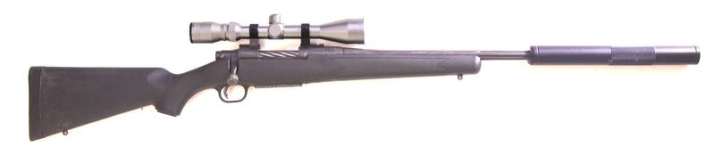 Buy 7MM-08 Mossberg Patriot Blued/Synthetic Scope Silencer in NZ New Zealand.