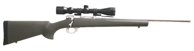 Buy 7MM-08 Howa 1500 Stainless/Hogue Green with Scope in NZ New Zealand.