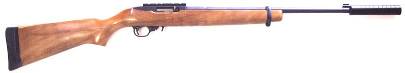 Buy 22 Ruger 10/22 Blued/Wood with Silencer in NZ New Zealand.