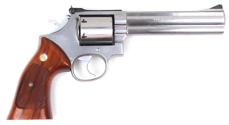 Buy 357 Smith & Wesson 686-3 Stainless Wood 6" in NZ New Zealand.