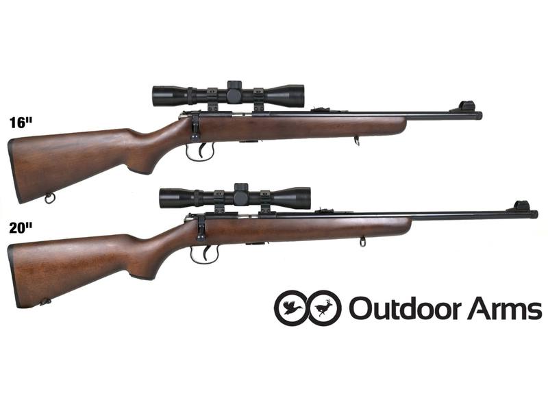 Buy 22 Outdoor Arms JW-15 Blued Wood Threaded | 16" or 20" Barrel in NZ New Zealand.