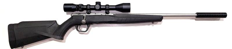 Buy 22 Savage B22 Stainless Synthetic 18" with Scope & Silencer in NZ New Zealand.