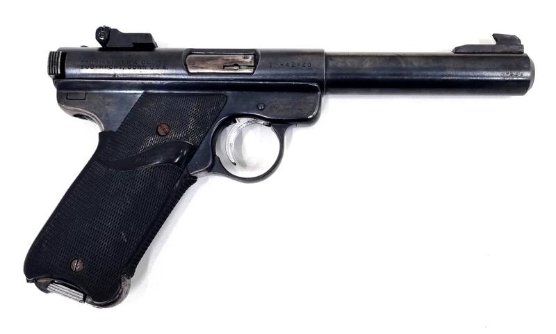 Buy 22 Ruger Mark 1 Blued Synthetic 5" in NZ New Zealand.