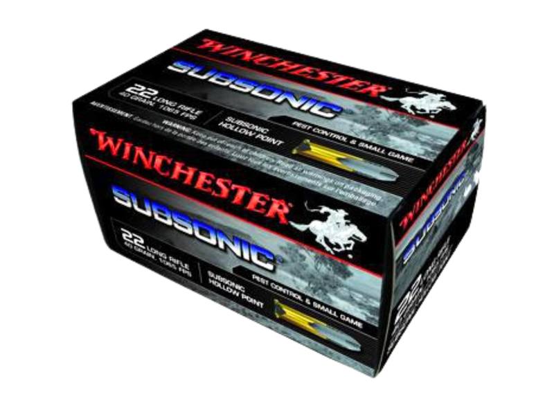 Buy Winchester 22LR Subsonic Max 40gr Hollow Point 1065fps in NZ New Zealand.