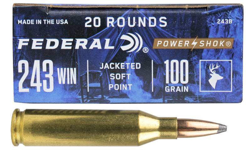 Buy Federal 243 Power-Shok 100gr Soft Point in NZ New Zealand.