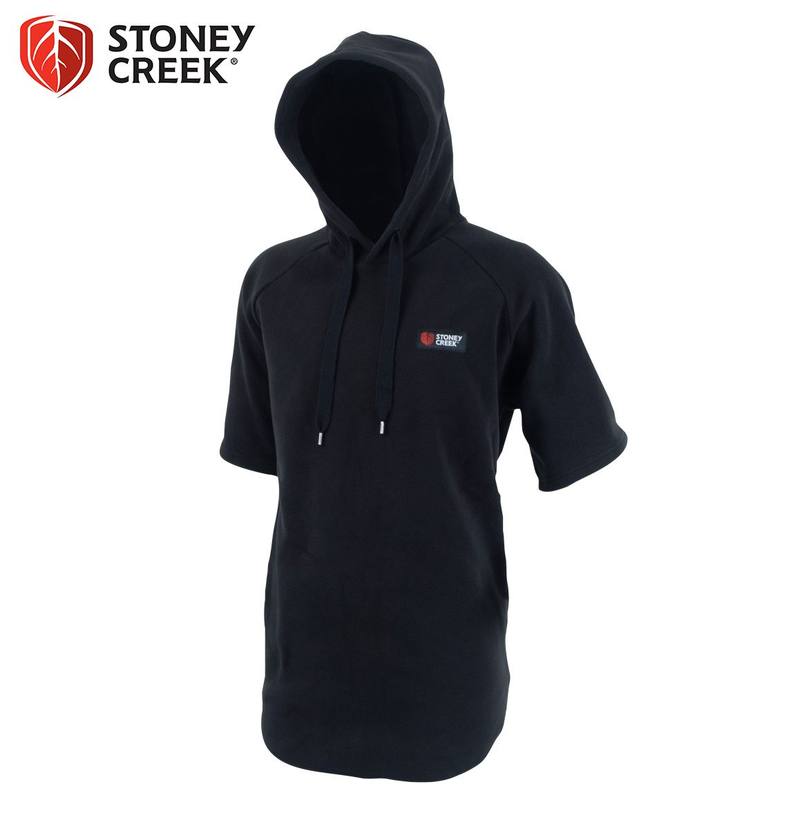 Buy Stoney Creek Hooded Bush Tee Black in NZ New Zealand.