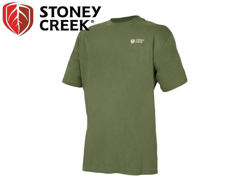 Buy Stoney Creek Men's Brand Tee Olive in NZ New Zealand.