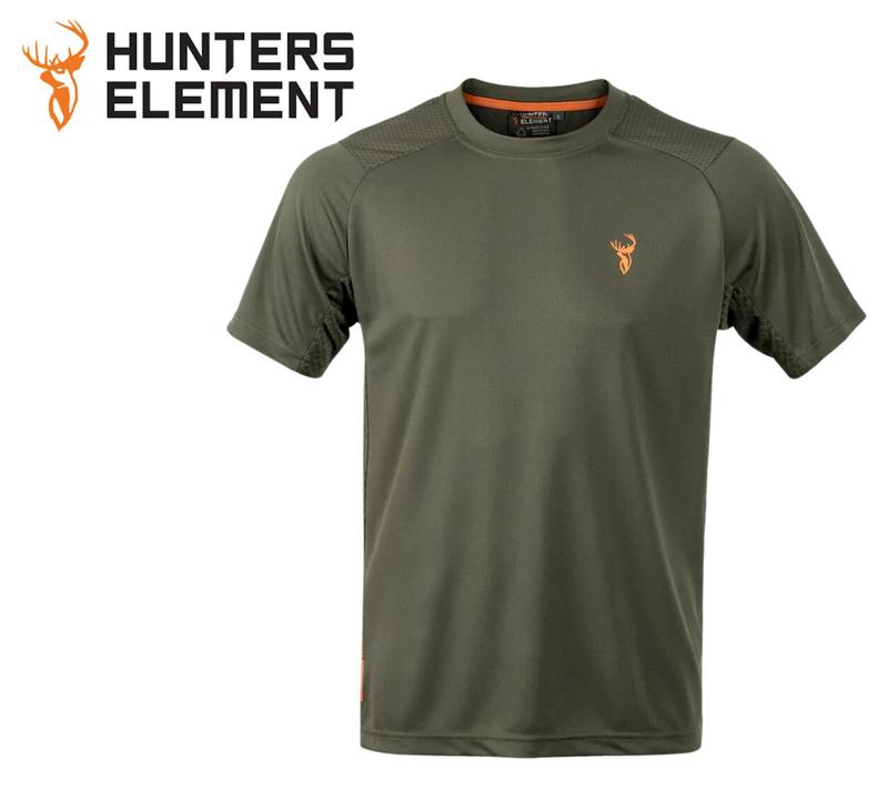 Buy Hunters Element Eclipse Tee V2 | Forest Green in NZ New Zealand.