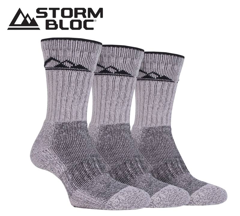 Buy Storm Bloc Mens Luxury Heavy Cushion Boot Socks 6-11 | *Choose Colour* 3 Pack in NZ New Zealand.