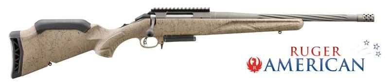 Buy Ruger American Ranch Gen 2 16" Spiral Fluted & Threaded: Cerakote, Flat Dark Earth Splatter Synthetic in NZ New Zealand.