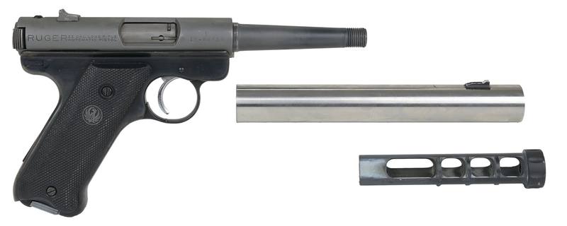 Buy 22 Ruger MK1 10RND Semi Full Barrel Silencer in NZ New Zealand.