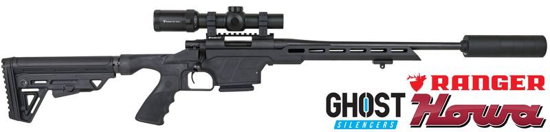 Buy 223 Howa 1500 Mini EXCL with 1-8x24i Scope & Ghost Suppressor in NZ New Zealand.