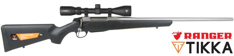 Buy 7mm08 Tikka T3x Lite Stainless Package | with Ranger 3-9x42 Scope in NZ New Zealand.