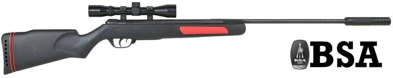 Buy BSA Comet EVO "Red Devil" Air Rifle with Silencer Scope Package | Choose Calibre & Scope in NZ New Zealand.