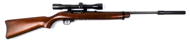 Buy 22 Ruger 10/22 Blued Wood 18" with Scope & Silencer in NZ New Zealand.
