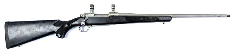 Buy 7mm08 Ruger M77 Hawkeye Stainless Synthetic 22" Threaded in NZ New Zealand.