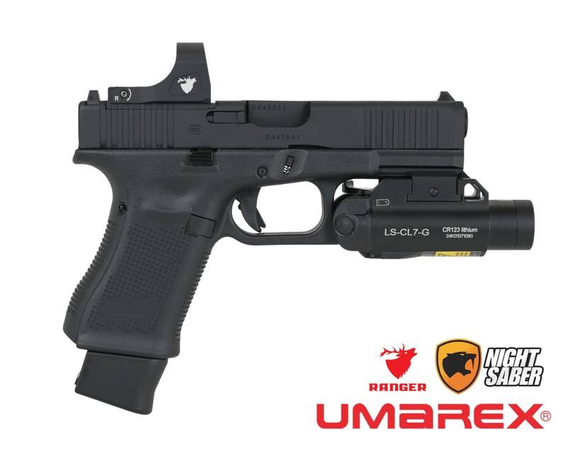 Buy Umarex Glock 19 Gen5 MOS .177 (BB) Red Dot & Laser Torch Combo in NZ New Zealand.