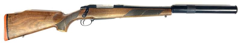 Buy 270 Sako 75 1V Blued Wood 17" with Silencer in NZ New Zealand.