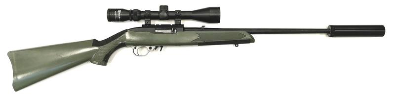 Buy 22 Ruger 10/22 Blued Synthetic with Scope & Silencer in NZ New Zealand.