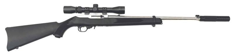 Buy 22 Ruger 10/22 Stainless Synthetic | with Scope & Silencer in NZ New Zealand.