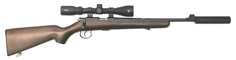 Buy 22 Outdoor Arms JW15 Wood 16" with Scope & Silencer in NZ New Zealand.