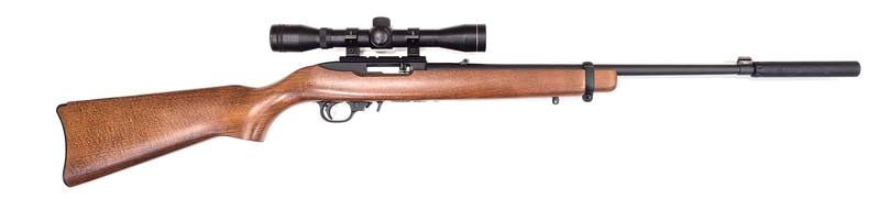 Buy 22 Ruger 10/22 Blued/Wood Scope Silencer in NZ New Zealand.