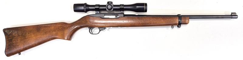 Buy 22 Ruger 10/22 Blued Wood 18" with 4x32 Scope in NZ New Zealand.