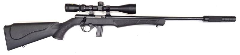 Buy 22 Rossi 8122 Blued Synthetic with Silencer and Scope in NZ New Zealand.