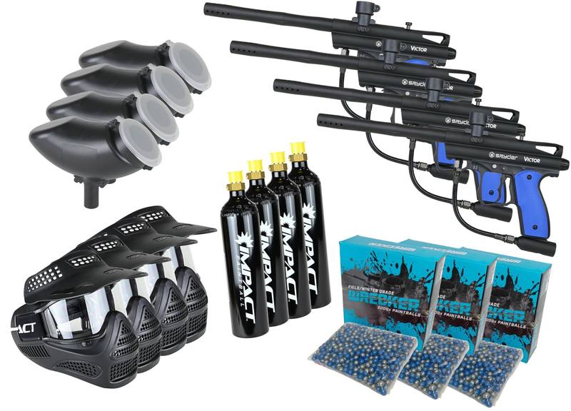 Buy Spyder Victor Paintball Marker 4 Player Starter Kit in NZ New Zealand.