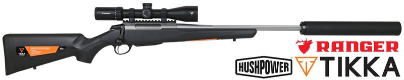 Buy Tikka T3x Elite Fluted | Choose Calibre | 4.5-14x44 Scope & Ti.Core Suppressor in NZ New Zealand.