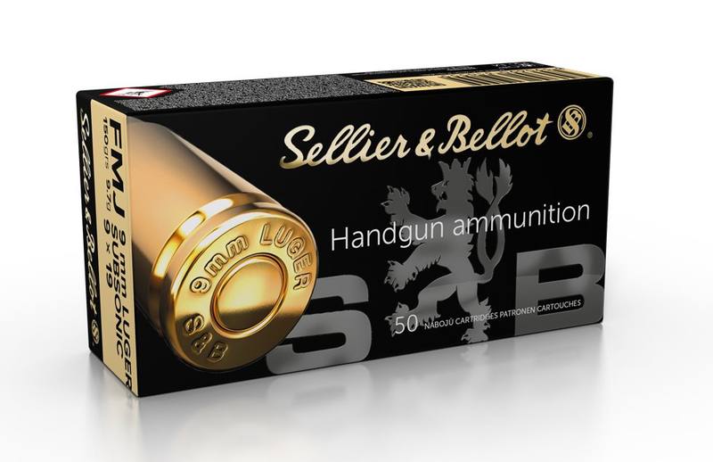 Buy Sellier & Bellot 9mm 150gr FMJ Subsonic 50 Rounds in NZ New Zealand.