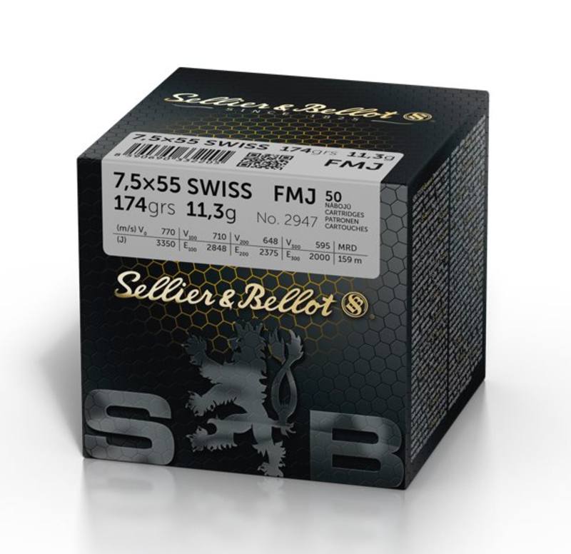 Buy Sellier & Bellot 7.5x55 174gr FMJ 50 Rounds in NZ New Zealand.