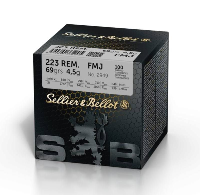 Buy Sellier & Bellot 223 69gr FMJ 100 Rounds in NZ New Zealand.