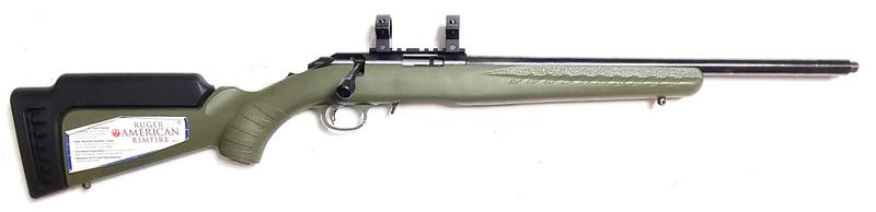 Buy 22 Mag Ruger American Blued Synthetic 17.25" | Threaded in NZ New Zealand.