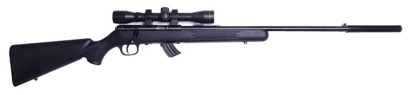 Buy 22 Savage Mark II Blued Synthetic 22" | Threaded with Scope & Silencer in NZ New Zealand.