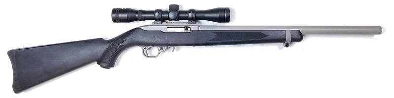 Buy 22 Ruger 10/22 Cerakote Synthetic Full Barrel Silencer 13" Threaded with Scope in NZ New Zealand.