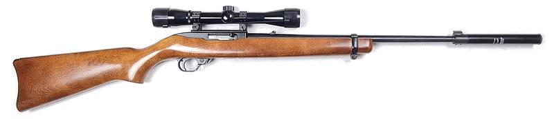 Buy 22 Ruger 10/22 Blued Wood 19" with Scope & Silencer in NZ New Zealand.